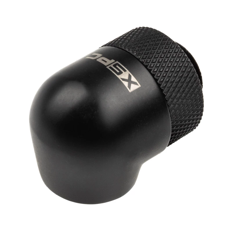 XSPC Adapter 90° G1/4 collas vīrišķais uz G1/4 collas sievišķais, grozāms, melns
