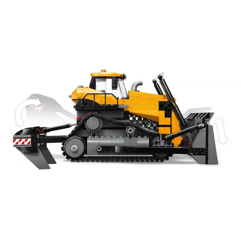 Būvniecības buldozera rotaļlieta LEGO 60466, City sērija, 682 detaļas, 3 minifigūras, ieteicamais vecums 8+, izmērs 120×240×130 mm