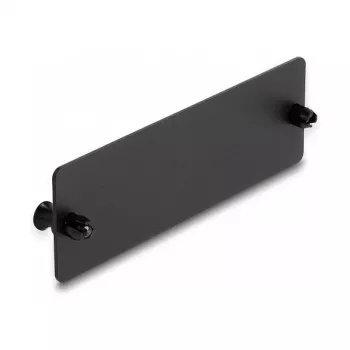 DeLOCK optiskās šķiedras aklais panelis melns 109mm Metāls