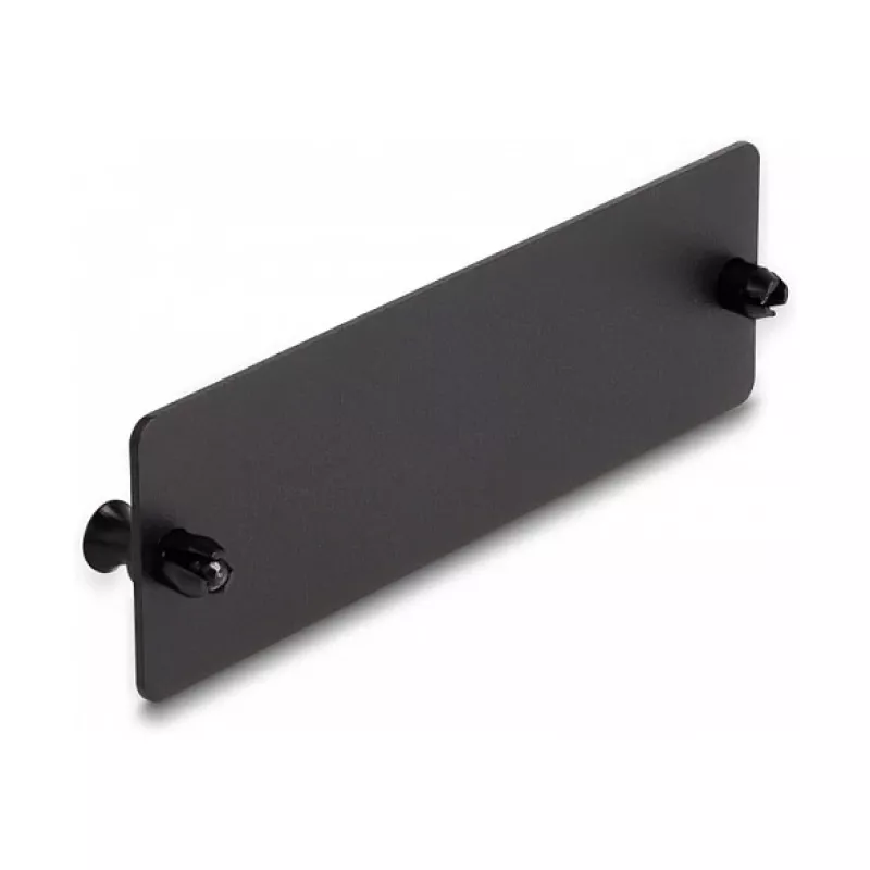 DeLOCK optiskās šķiedras aklais panelis melns 109mm Metāls