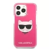 Karl Lagerfeld KLHCP13XTPECPI Iphone 13 Pro Max 6.7 ciets maciņš fuksijas krāsā/FUSCHIA Choupette Head