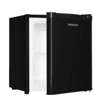 Vertikālā saldētava HEINRICH'S HGB 5088 SW DF — vertikālā saldētava, 33 l neto ietilpība, 220–240 V, 50 Hz, 470×440×510 mm, melna