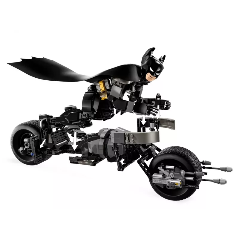LEGO® DC Batman™: Betmeno konstruējamā figūriņa un motocikls 76273