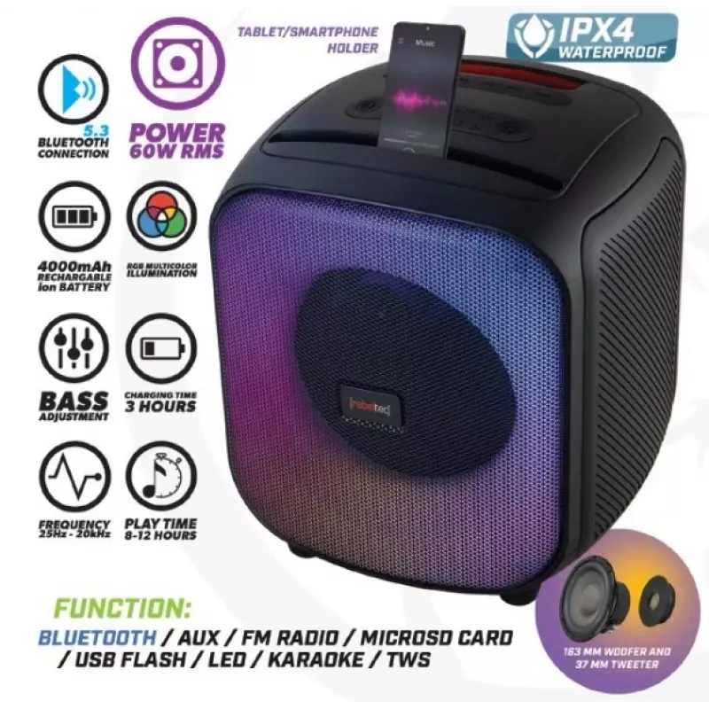Bluetooth skaļrunis FM/USB PowerCUBE 500