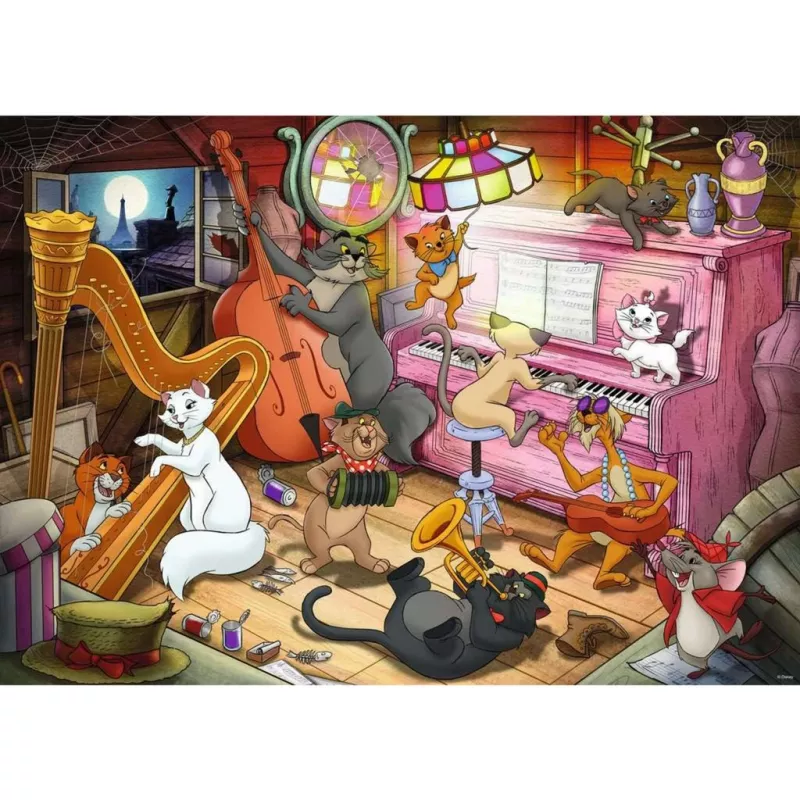 Puzzle Disney Collector's Edition - Aristocats (1000 gabali)