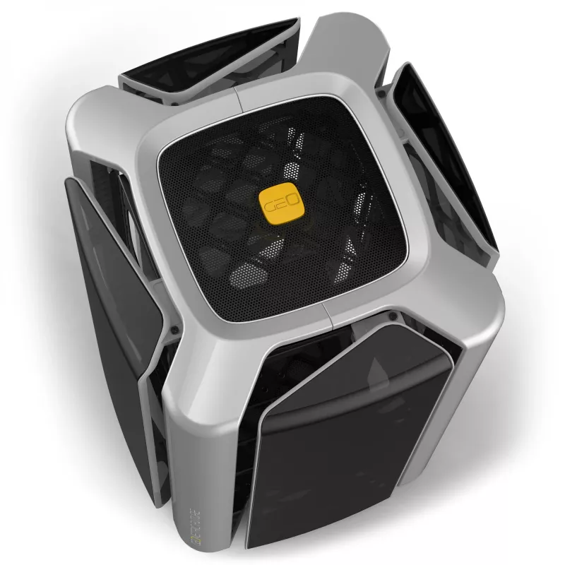 Computer Case Geometric Future M2 THE ARK Case TG - pelēka