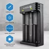 Bateriju lādētājs everActive LC200 mājsaimniecības USB, 2 nodalījumu, Li-Ion, atbalsta A/AA/AAA/AAAA/C/D, 5 V ieeja, 4.2 V izeja, melns