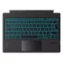 Inateck QWERTZ Bluetooth tastatūra KB02027 — melna, skārienpaliktnis, iebūvēta 500 mAh baterija, Bluetooth Surface Pro sērijai