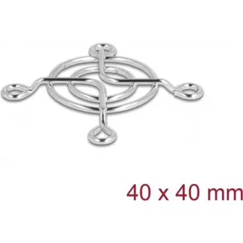 Ventilatora reste DELOCK 67304 metāla, 53×53 mm, sudraba — datora dzesēšanas piederums