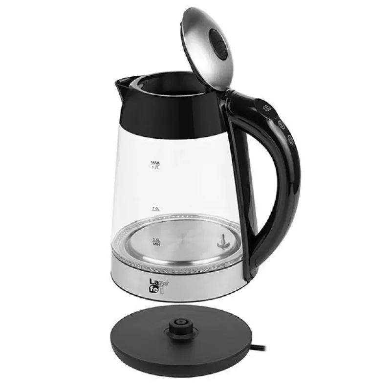 Tējkanna Lafe LAFCZA46806, 2200 W, 1,7 L, Melna