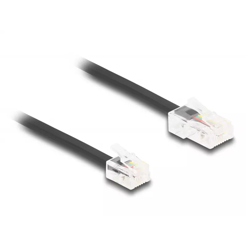 DeLOCK telefona kabelis, RJ45 spraudnis uz RJ11 spraudni, melns, 3 m