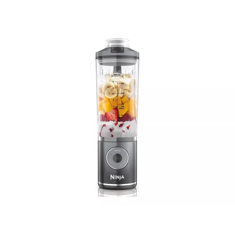 Ninja Blast Max BC251EUGY bezvadu portatīvais blenderis, 0,57 l, tērauda asmeņi, pelēks