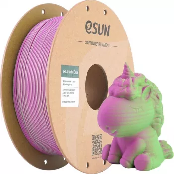 PLA MATTE DUAL 1,75mm zaļš rozā 1kg ESUN 3D FILAMENTS (PLA-MTD175B-GP1P1)