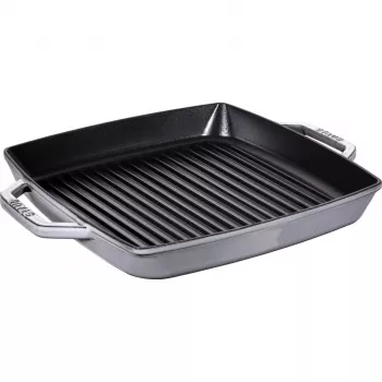 Grila panna Staub 40511-785-0 33 cm Indukcija Grafīta pelēks