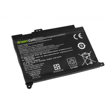 Baterija zaļa Cell HP150 — Litija polimēra 4500 mAh, paredzēta HP Pavilion 15-AU / 15-AW sērijai, melna