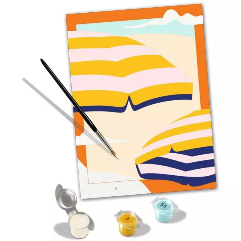 Gleznošanas komplekts Ravensburger CreArt Sunny Times — audekla gleznošanas komplekts pēc numuriem