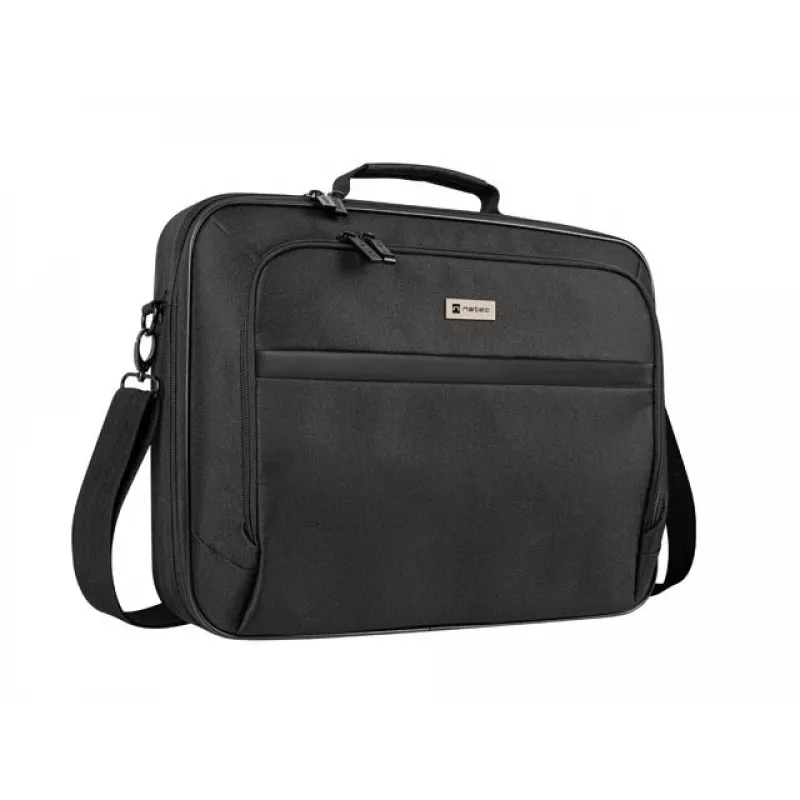Portfelis NATEC Boxer Lite 39,6 cm (15,6 collas) – poliesters, 2 nodalījumi, plecu siksna, 410×305×65 mm, 750 g