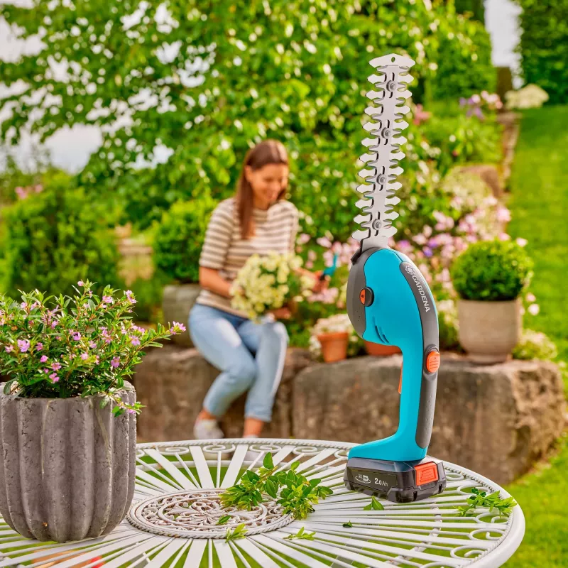Bezvadu zāles šķēres GARDENA 14750-55 20 cm 18 V zaļa pelēka