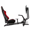 NanoRS RS160 spēļu krēsls, sacīkšu simulatora statīvs 3-in-1, PC, konsolēm, spēlētājiem, sintētiskās ādas pārklājums, stūres statīvs, TV kronšteins līdz 50 inch, maks. VESA 400x400