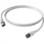 Easylan CP1KWBWBW0005 RJ45 tīkla kabelis, komutācijas kabelis CAT 6a S/FTP 0,5 m balts 1 gab.