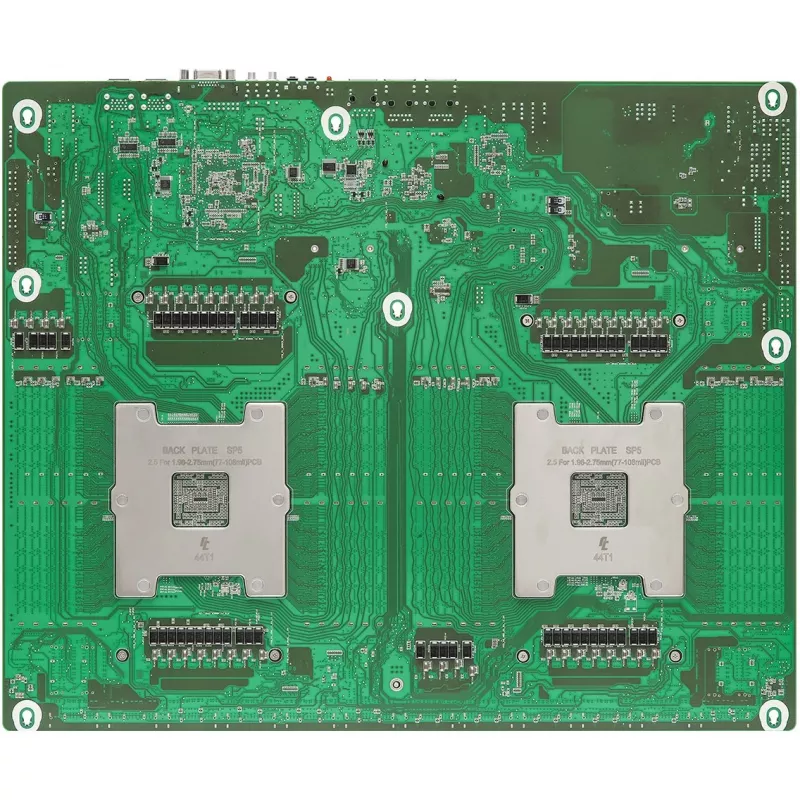 Mātesplate ASRock GENOA2D24G-2L+ — AMD SoC, Socket SP5, ATX, 24x DDR5 DIMM, līdz 12,3 TB, 2x GbE