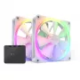 NZXT F140 RGB 140mm divu ventilatoru komplekts, balts