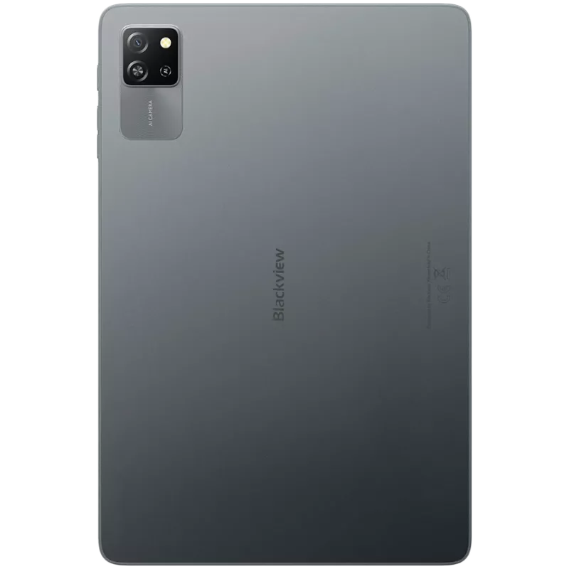 Blackview Tab 60 WiFi 4GB/128GB, 10,1 collu HD IPS 800x1340, astoņkodolu 1,8 GHz, 5MP priekšējā/8MP aizmugurējā kamera, akumulators 5100mAh, USB Type-C, Android 14, pelēks