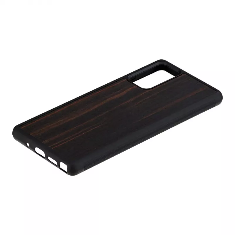 Aizsargājošs tālruņa maciņš Man and Wood Samsung Galaxy Note 20 — melnkoka melns