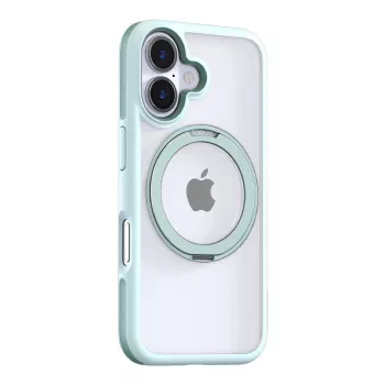Aizsargapvalks Torras Ostand R Fusion iPhone 16 — zaļš, plāns aizsargapvalks ar precīziem izgriezumiem