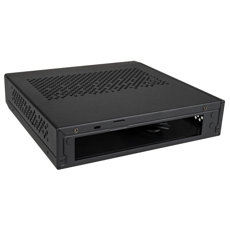 Akasa Cypher MX3 - Mini Tower - PC - SGCC - Melns - Thin Mini-ITX - Cietais disks - Barošana (A-ITX38U3-M1B)