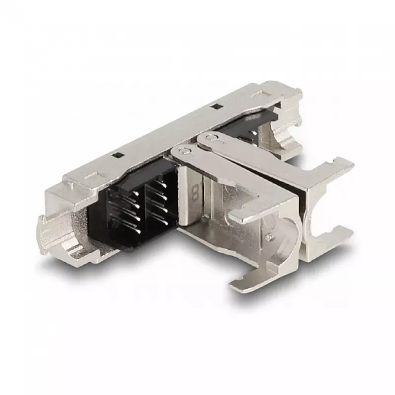 DeLOCK RJ45 sakabe LSA–LSA Cat.8.1 bez instrumentiem, melna