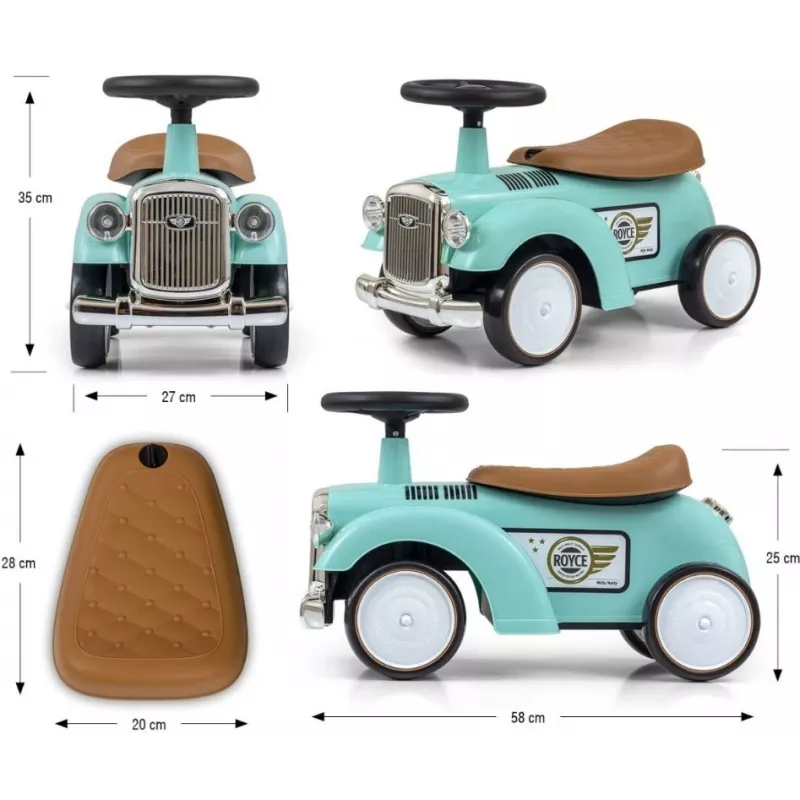 Rāpjamo rotaļlieta milly mally Royce piparmētru krāsā — modelis 5473