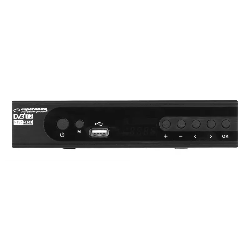 Dekoder Tuner TV DVB-T2 Hevc H.265 kabelis HDMI