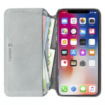 Folio maciņš Krusell Broby 4 Card SlimWallet iPhone XS Max