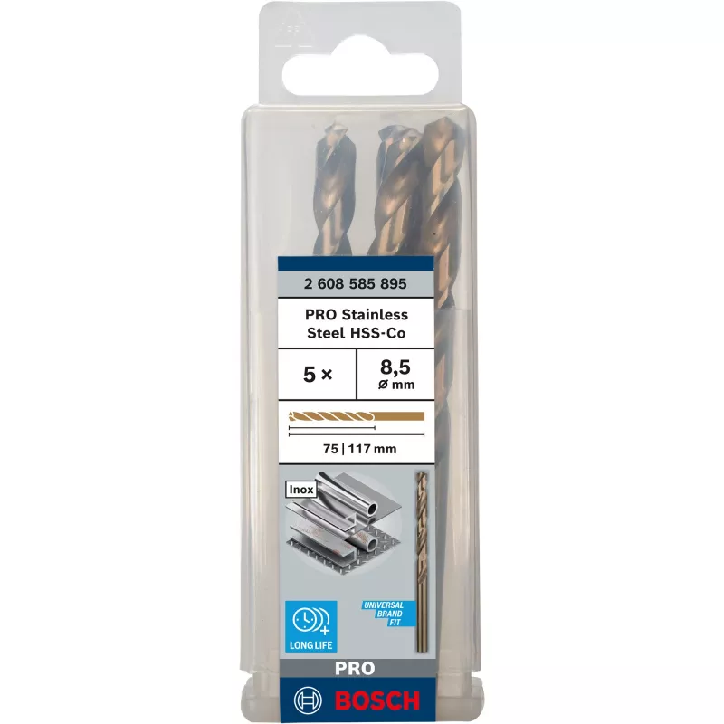 Cobalt urbju komplekts Bosch 2608585895 HSS, 5 gab.