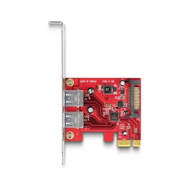 DeLOCK PCI Express x1 karte uz 2 x USB 5 Gbps Type-A sievišķā, zema profila