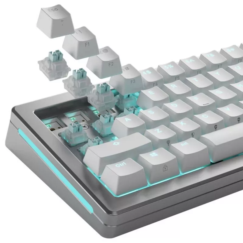 Mehāniskie tastatūras slēdži GLORIOUS Lynx HE Silent, Hall efekta, lineāri, MX kāts, 40 g iedarbināšanas spēks, iepriekš ieeļļoti, 36 gab.