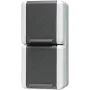 Kontaktligzda JUNG 822 W, 250 V 16 A, izmēri 75×58×151 mm, krāsa Melna/Balta