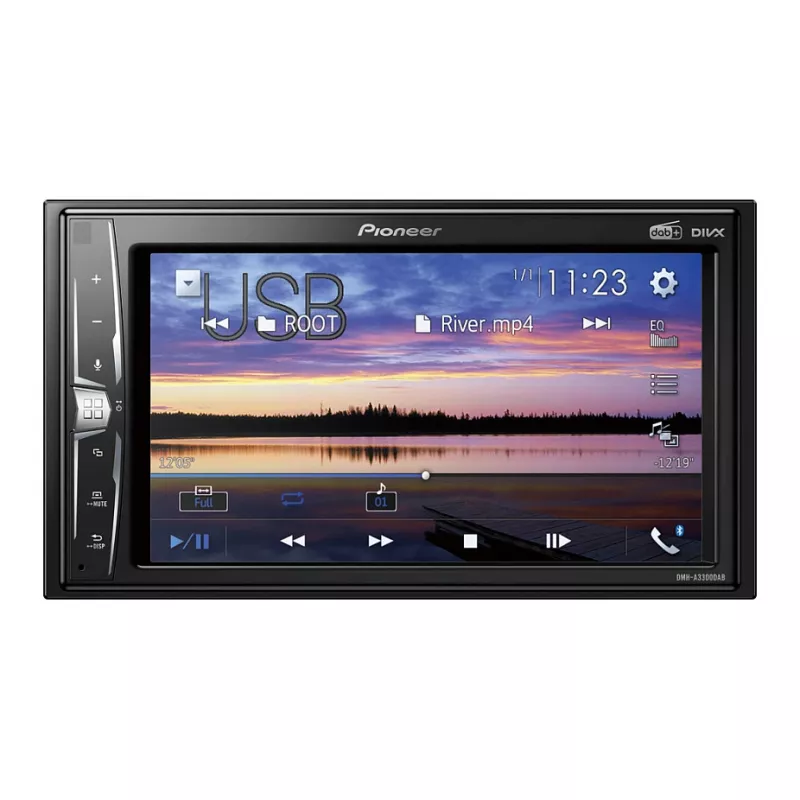 Automašīnas multimediju uztvērējs Pioneer DMH-A3300DAB Melns Bluetooth 2 DIN 50W