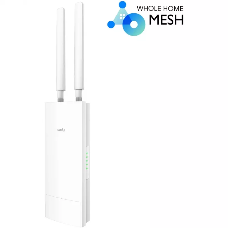 Piekļuves punkts Cudy AP1300 Outdoor — divjoslu 2.4/5 GHz, 300/867 Mbit/s, IP65, PoE, 2 ārējās RP‑SMA antenas