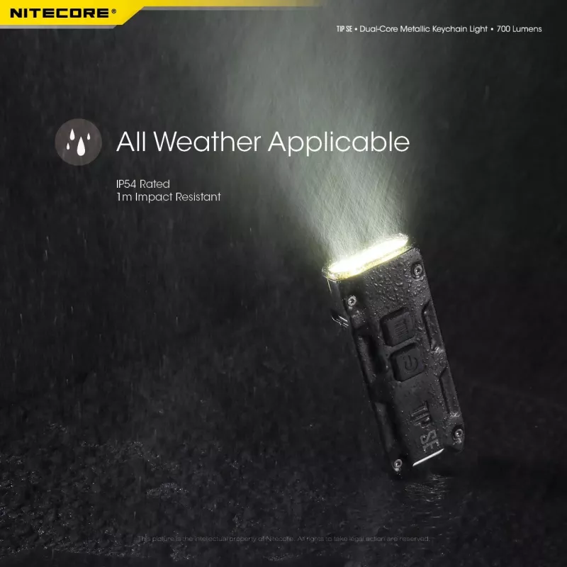 Nitecore TIP SE Melns rokas lukturītis LED