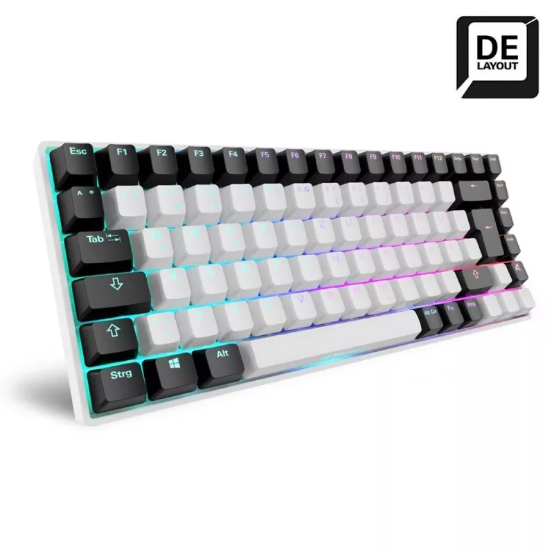 Sharkoon SKILLER SGK50 S3 75% balta tastatūra