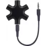 SpeaKa Professional SP-7870556 kabeļa saskarnes/dzimuma adapteris 3,5 5x 3,5 melns (SP-7870556)