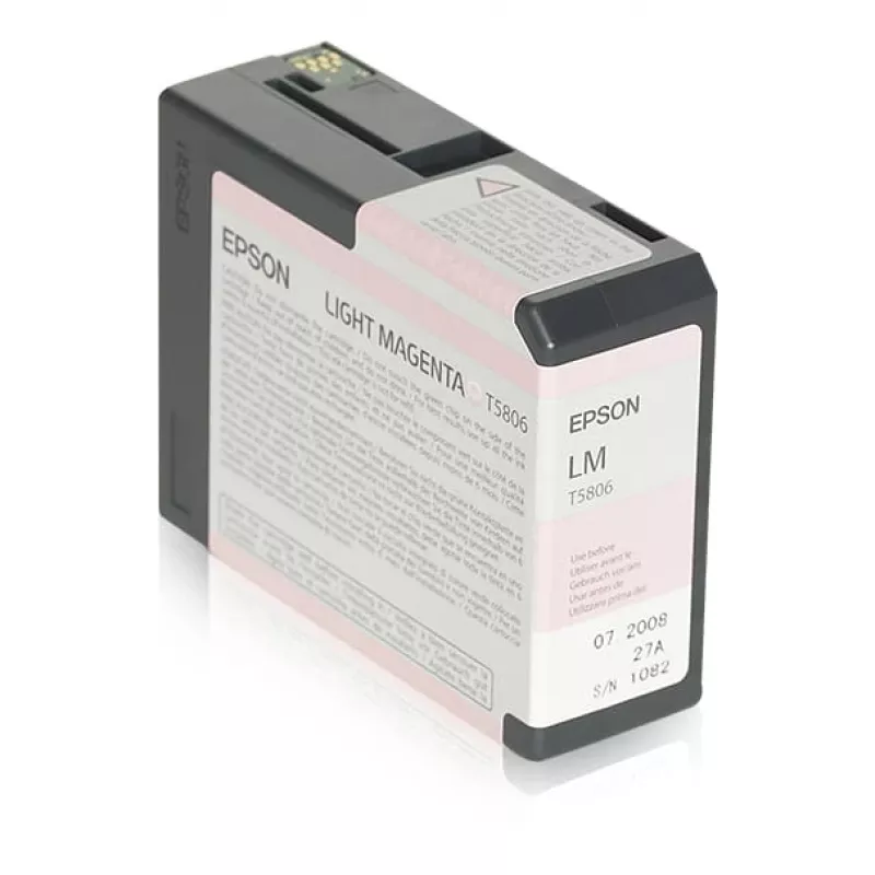 Epson Singlepack Light fuksīna T580600, Gaiši fuksīna, Pigmenta bāzes tinte, 80 ml, 1 gab.