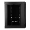 EXTRALINK LITE 9U 530X400 PIENENAMA PIE SIENAS STATĪVU SKAPIS MELNS AR PLAUKTU
