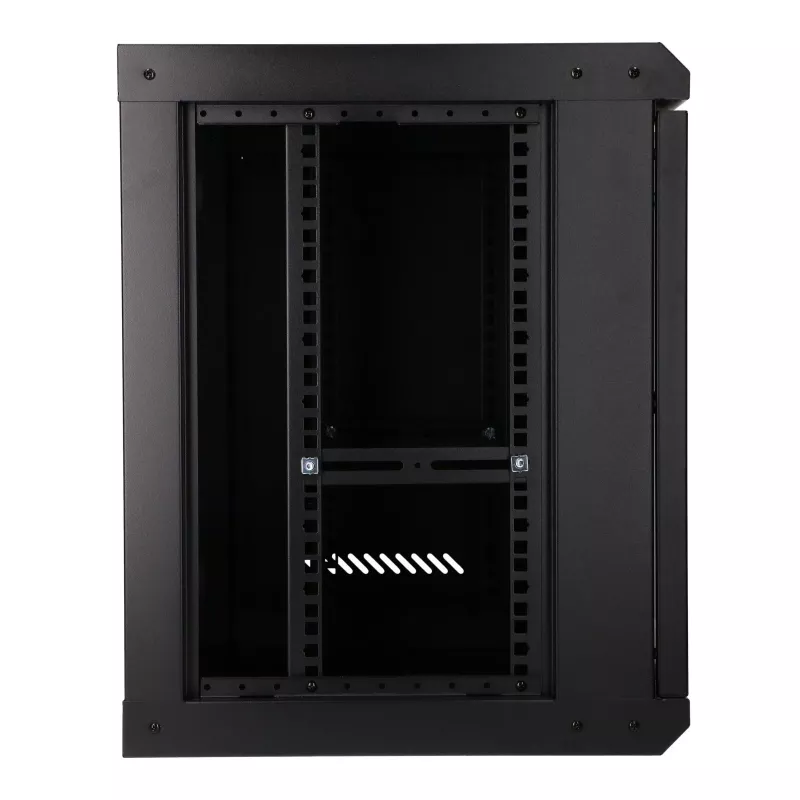 EXTRALINK LITE 9U 530X400 PIENENAMA PIE SIENAS STATĪVU SKAPIS MELNS AR PLAUKTU