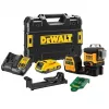 Lāzera nivelieris DeWalt DCE089D1G18-QW zaļš stars, pašizlīdzinošs, 360° ar uztvērēja savietojamību