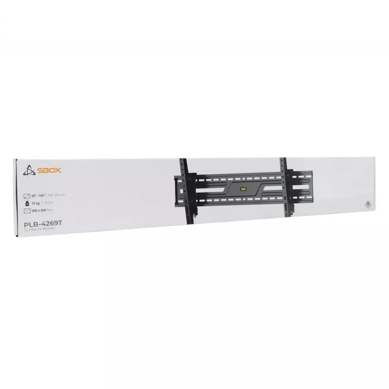 Sienas/griestu stiprinājuma kronšteins SBOX PLB-4269T-2 43–100 kg displejiem, platforma 900×600 mm
