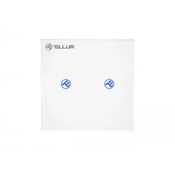 Viedais WiFi slēdzis Tellur SS2N — 2 porti, 1800 W kopējā, 10 A kanālam