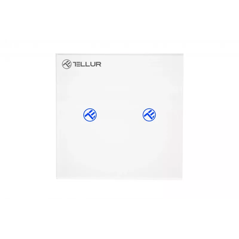 Viedais WiFi slēdzis Tellur SS2N — 2 porti, 1800 W kopējā, 10 A kanālam